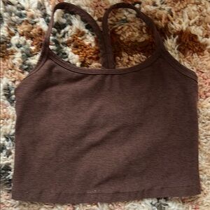 Beyond Yoga Chocolate Brown Tank Top